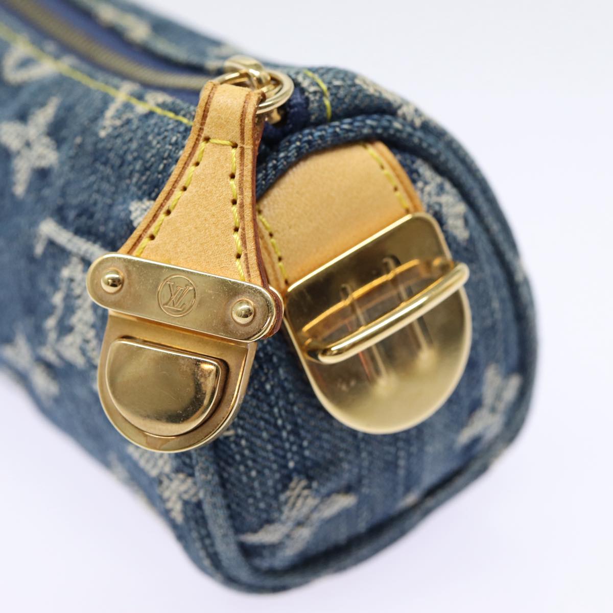 Louis Vuitton Trousse Pochette Blue Denim - Jeans Wallet