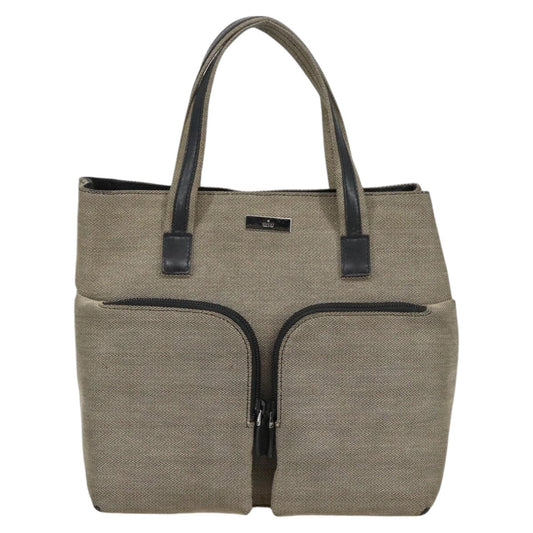 Gucci Beige Canvas Handbag ()