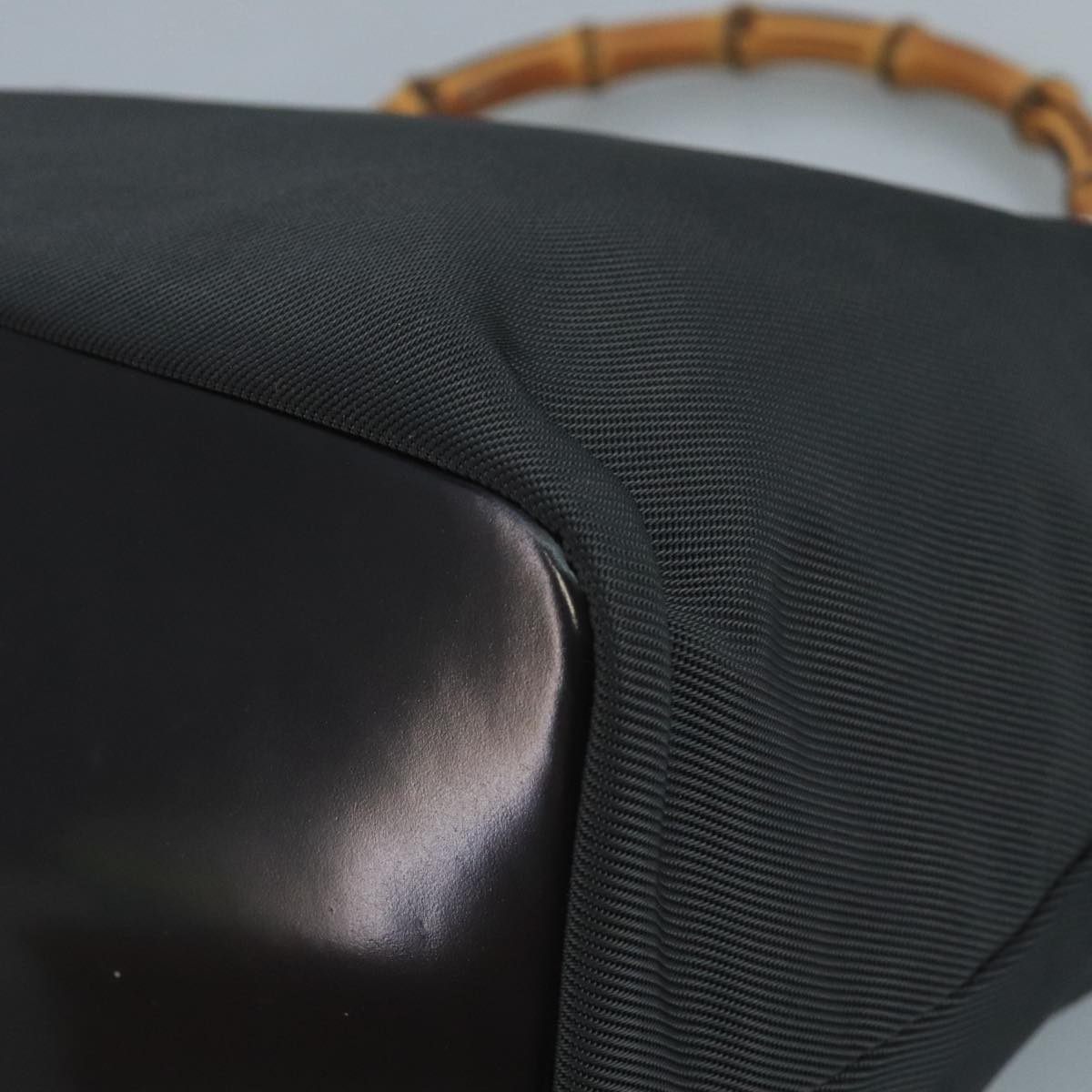 Gucci Bamboo Black Synthetic Handbag