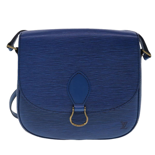 Louis Vuitton Saint Cloud Blue Leather Shoulder Bag
