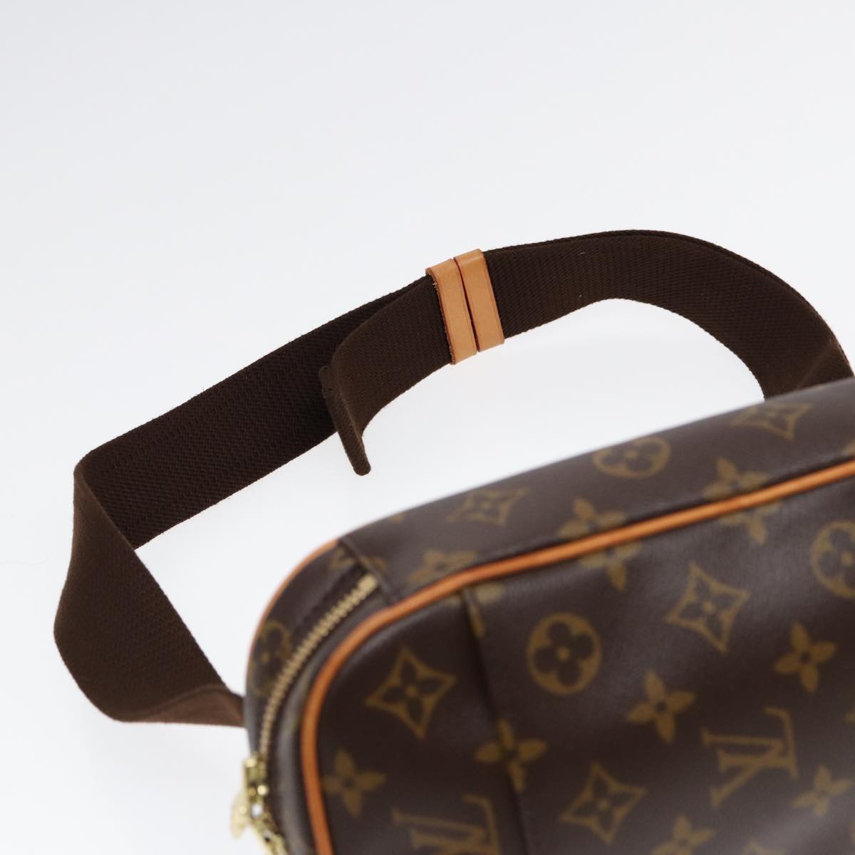 Louis Vuitton Gange Brown Canvas Clutch Bag