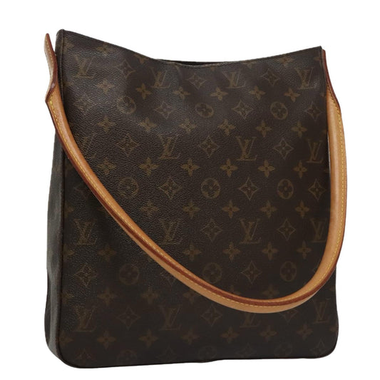 Louis Vuitton Looping Gm Brown Canvas Shoulder Bag