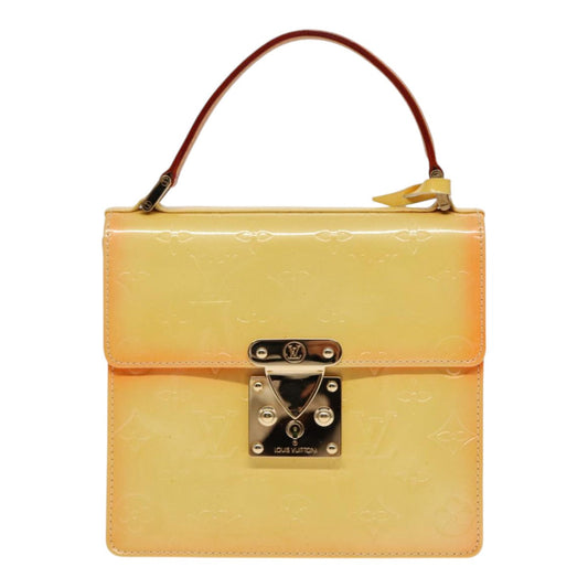 Louis Vuitton Spring Street Yellow Patent Leather Handbag