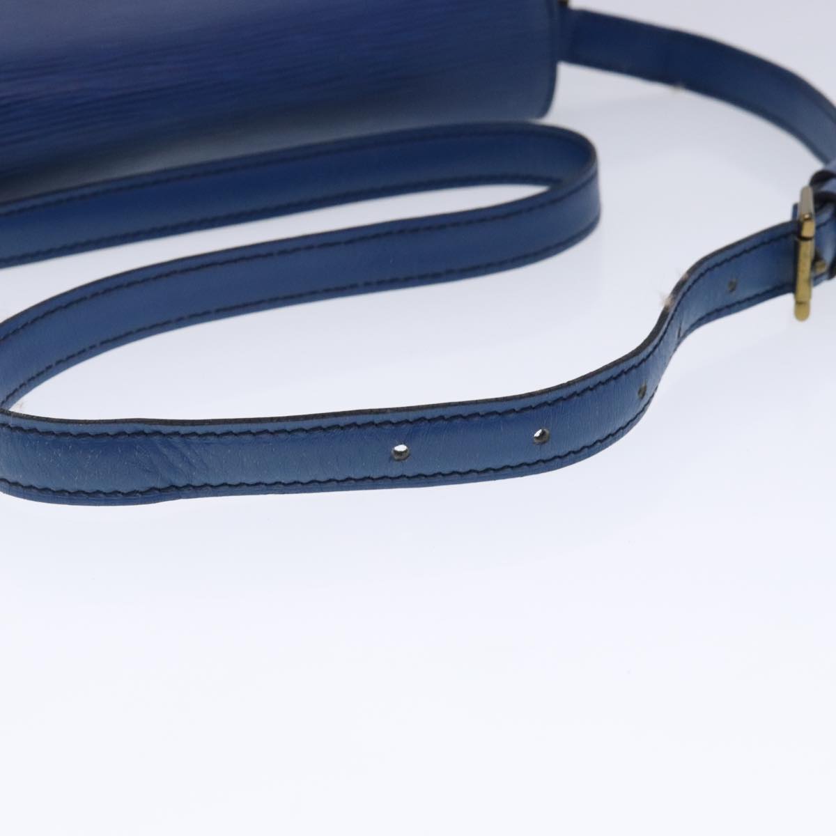 Louis Vuitton Saint Cloud Blue Leather Shoulder Bag