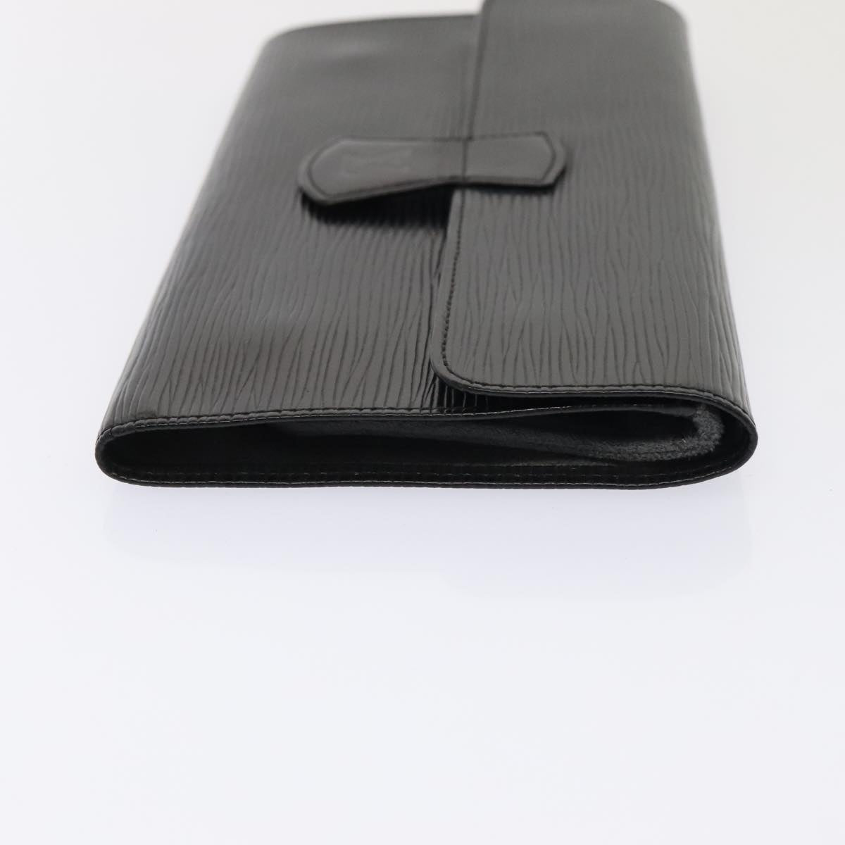Louis Vuitton Rouleau Black Leather Clutch Bag