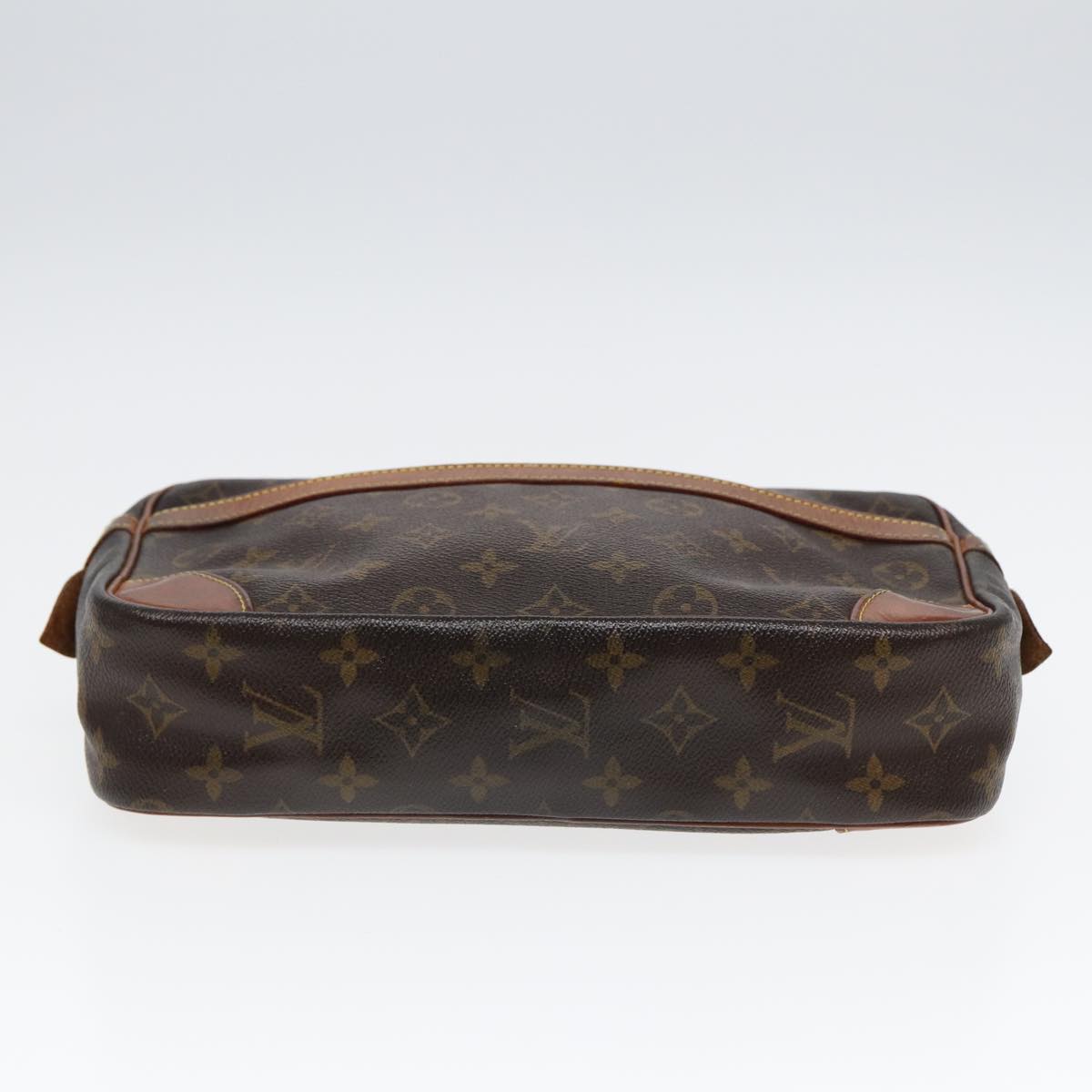 Louis Vuitton Compiegne 28 Brown Canvas Clutch Bag