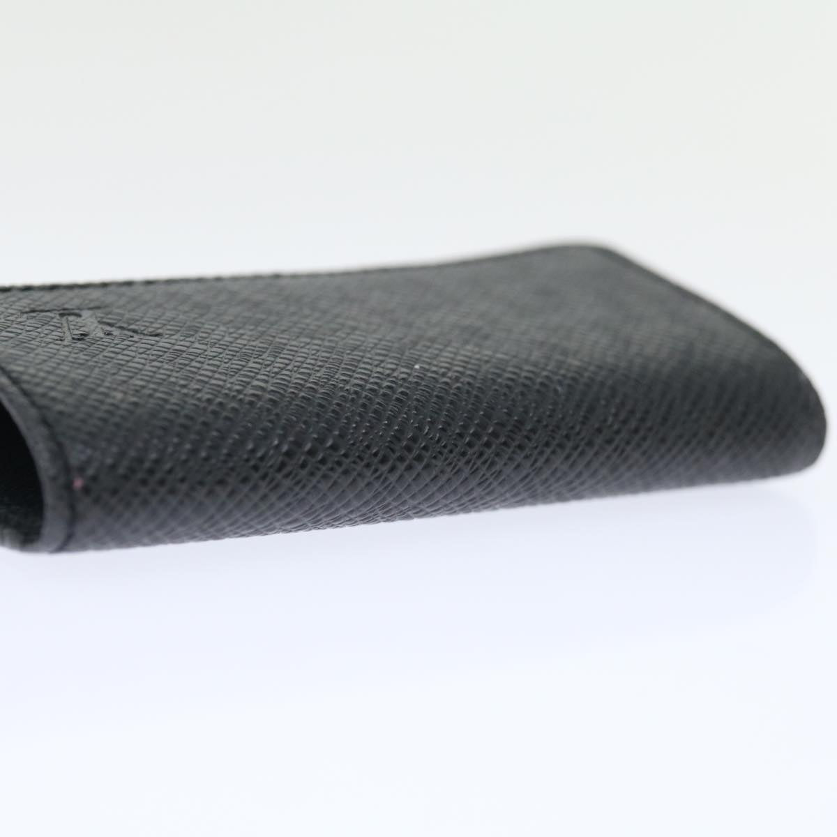 Louis Vuitton 6 Key Holder Black Leather Wallet