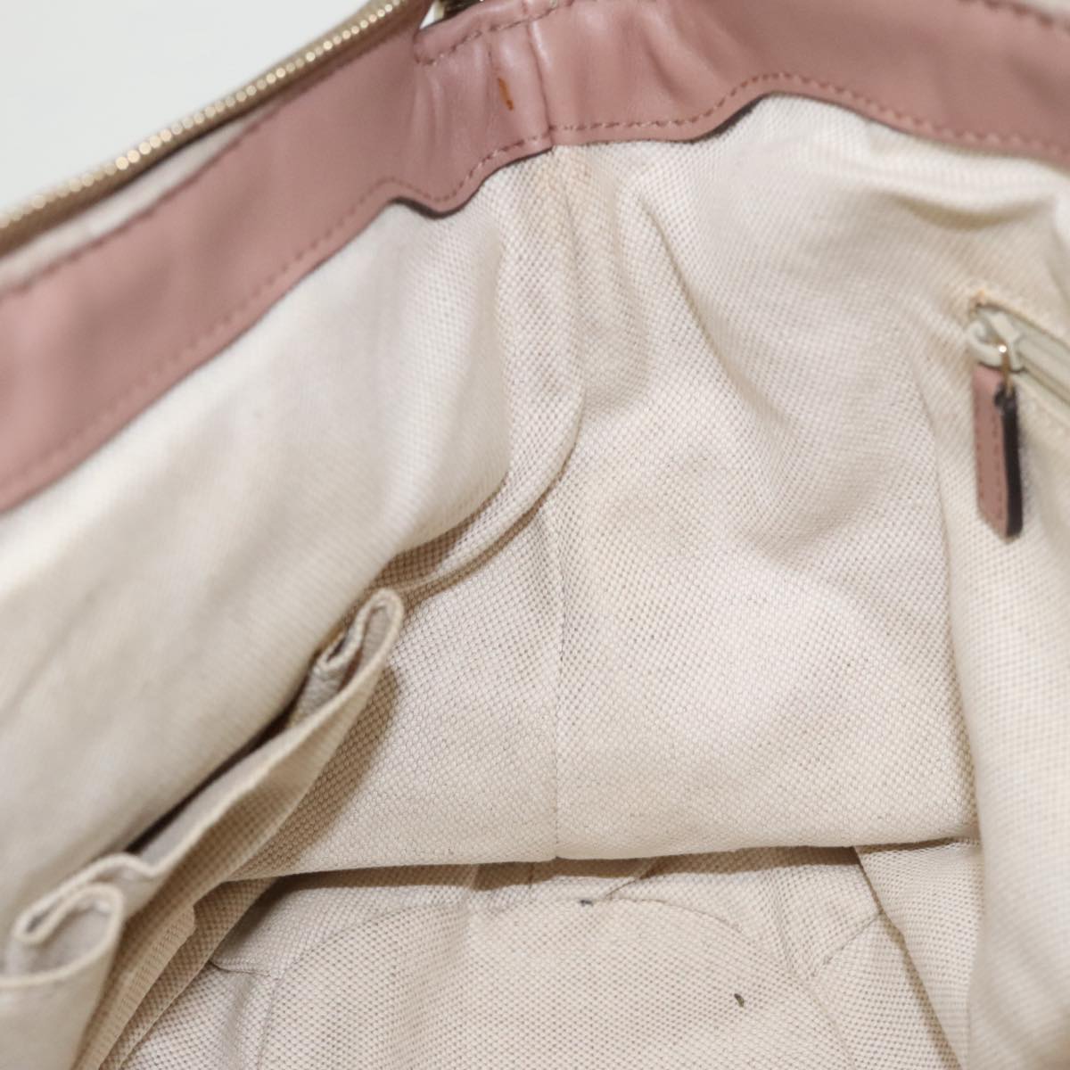 Gucci Gg Canvas Brown Leather Handbag