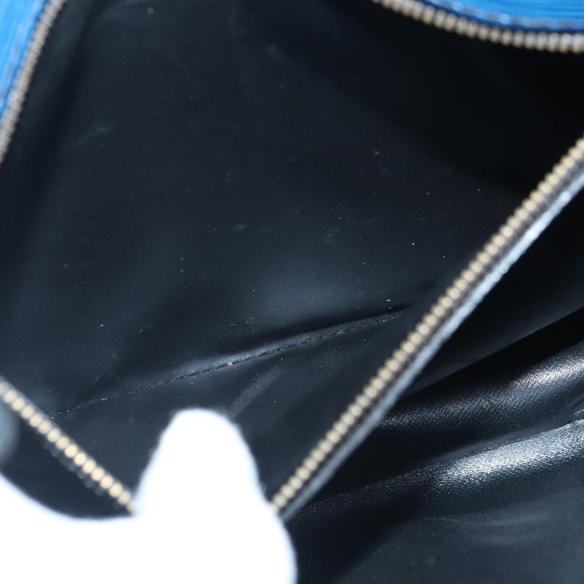 Louis Vuitton Saint Cloud Blue Leather Shoulder Bag
