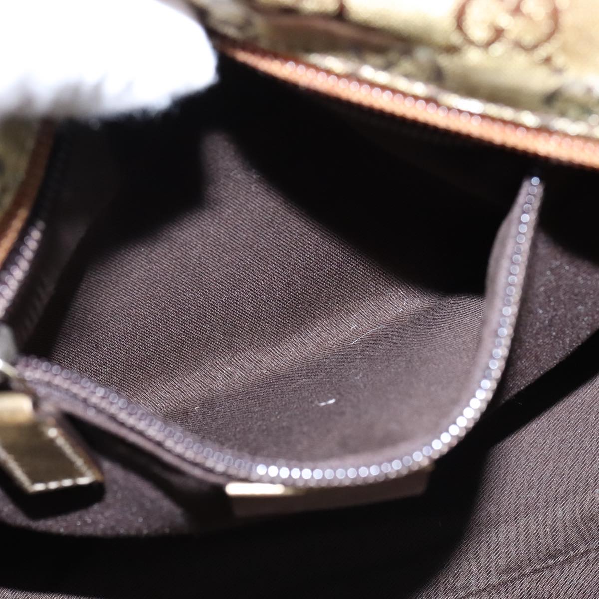 Gucci Gg Crystal Grey Canvas Handbag