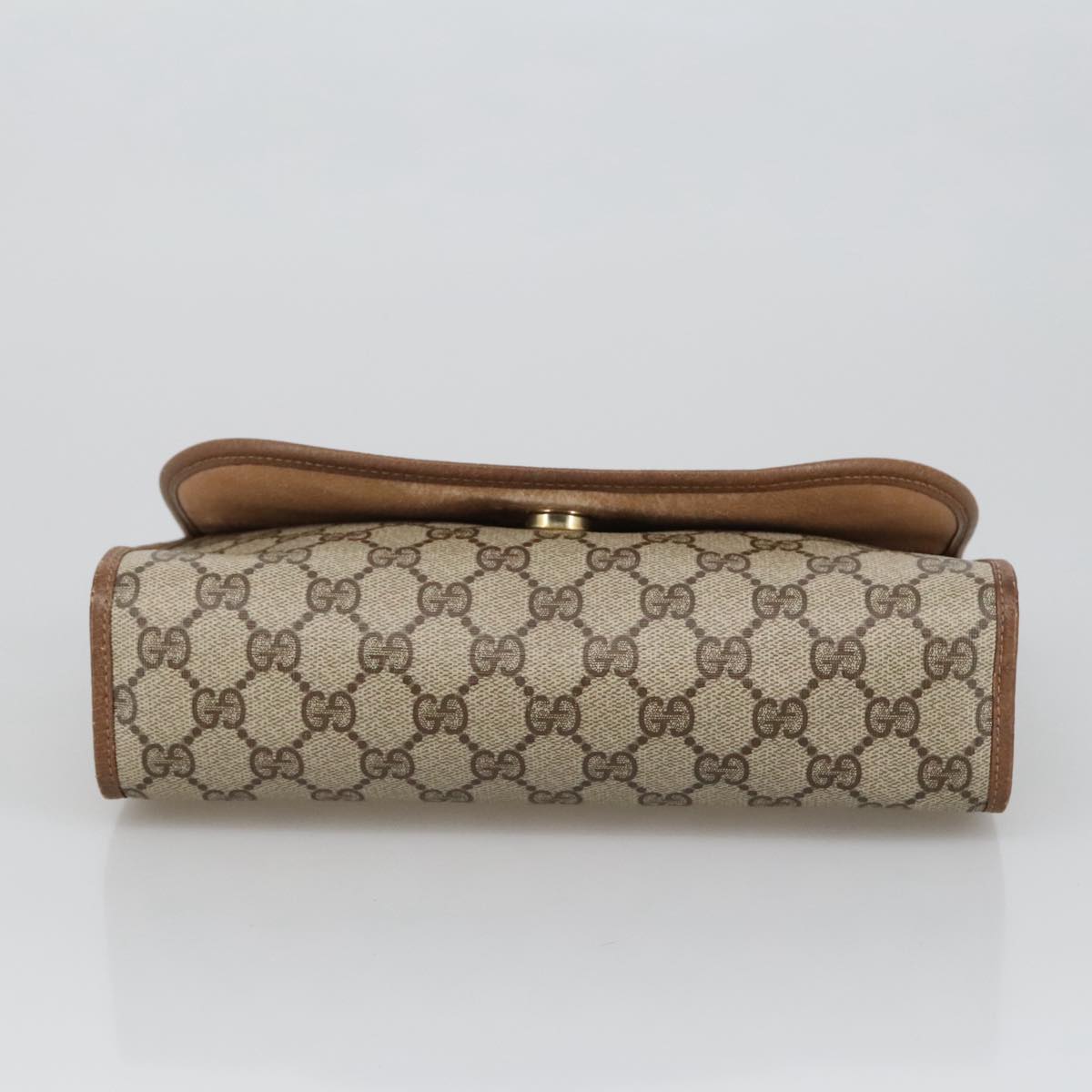 Gucci Sherry Beige Canvas Clutch Bag