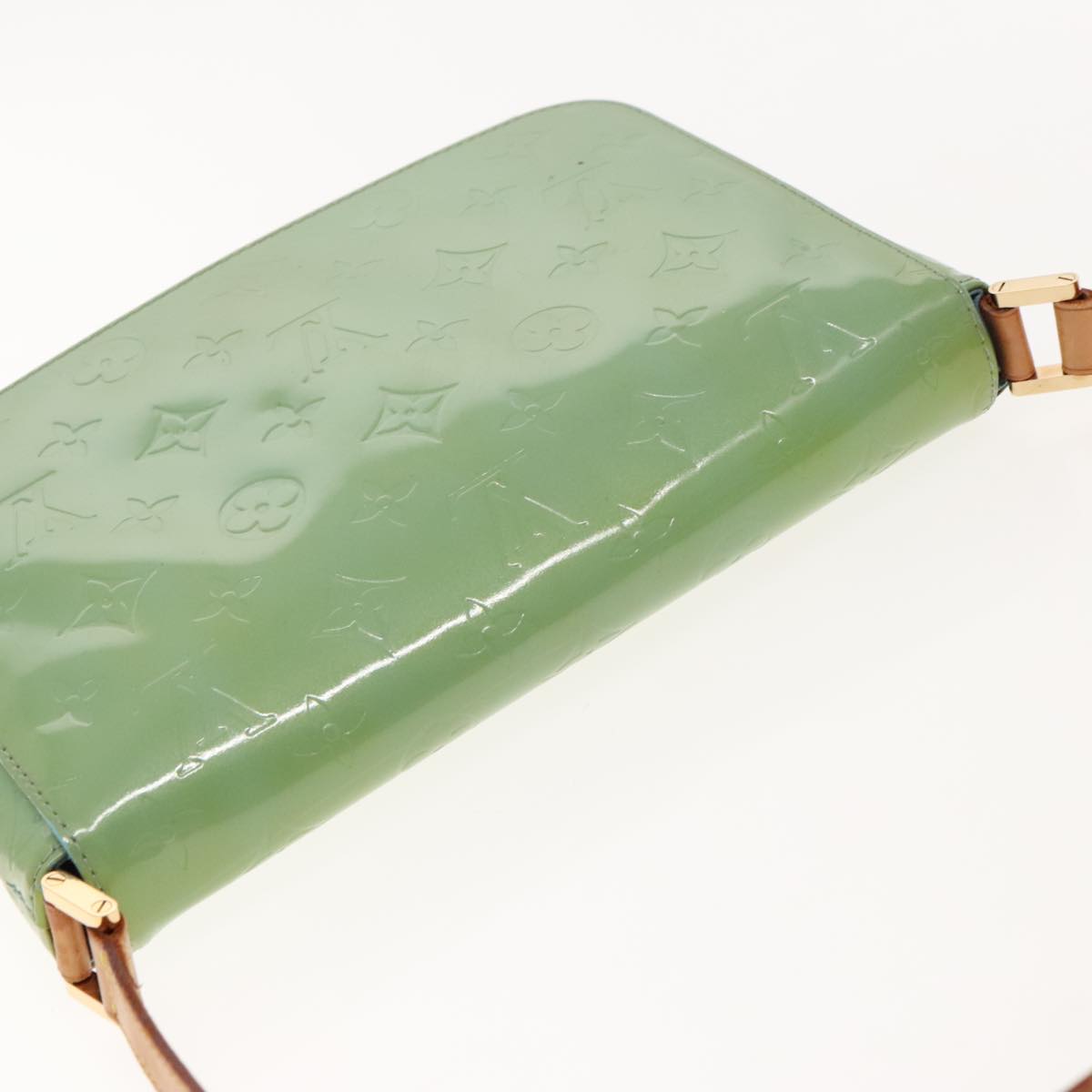 Louis Vuitton Thompson Street Green Patent Leather Shoulder Bag