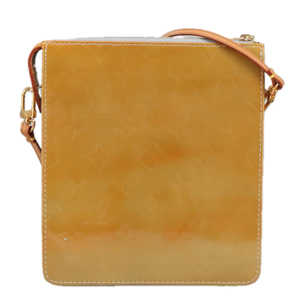 Louis Vuitton Mott Yellow Patent Leather Shoulder Bag