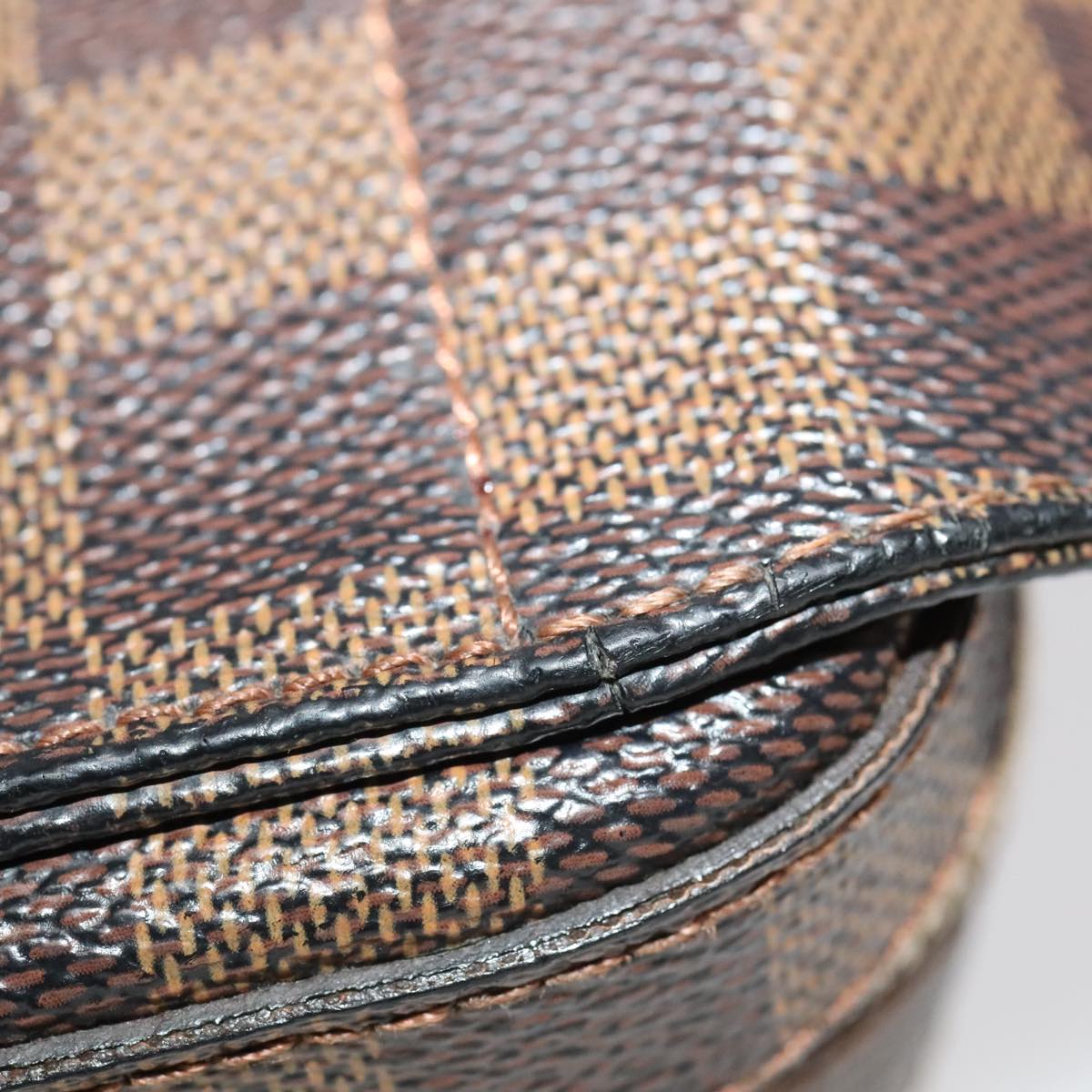 Louis Vuitton Geronimos Brown Canvas Shoulder Bag