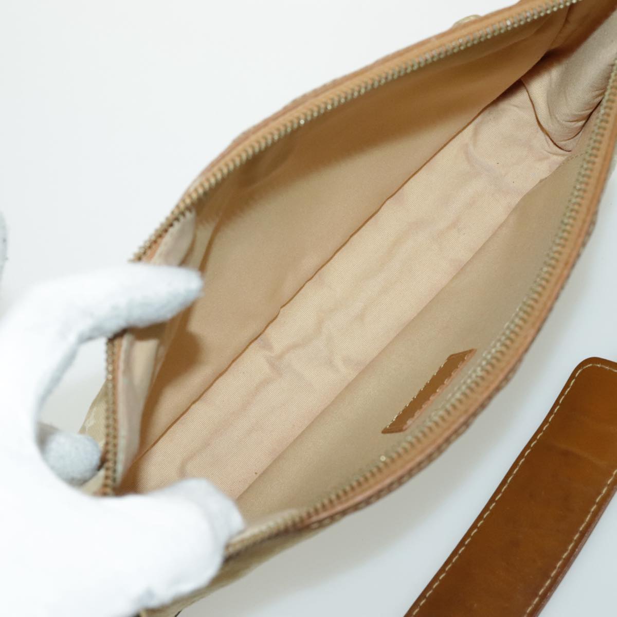 Louis Vuitton Catherine Beige Canvas Shoulder Bag