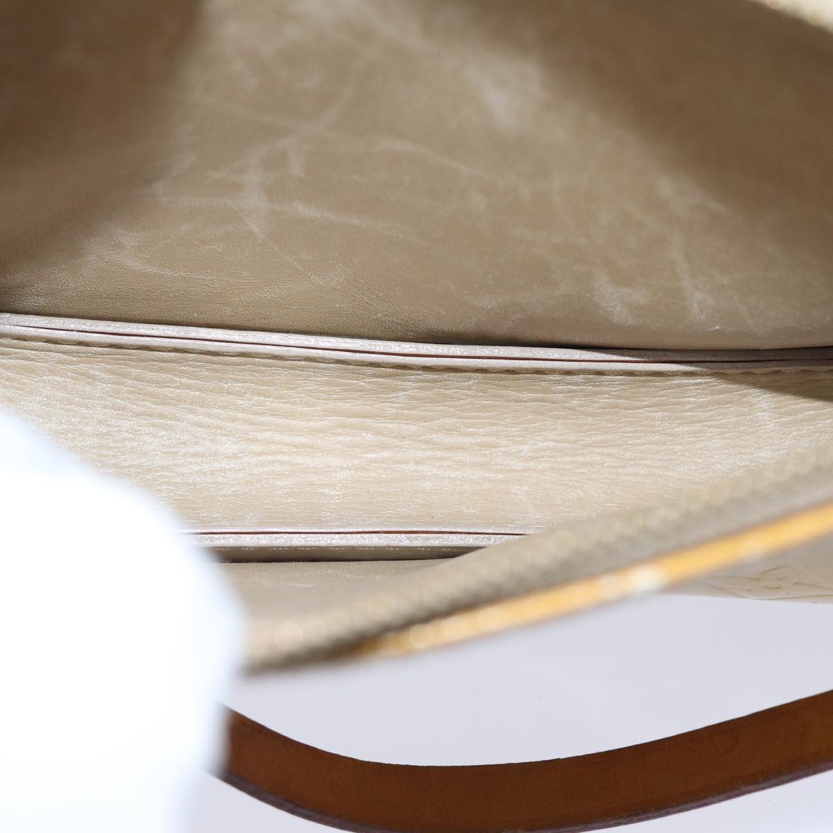 Louis Vuitton Lexington Yellow Patent Leather Clutch Bag