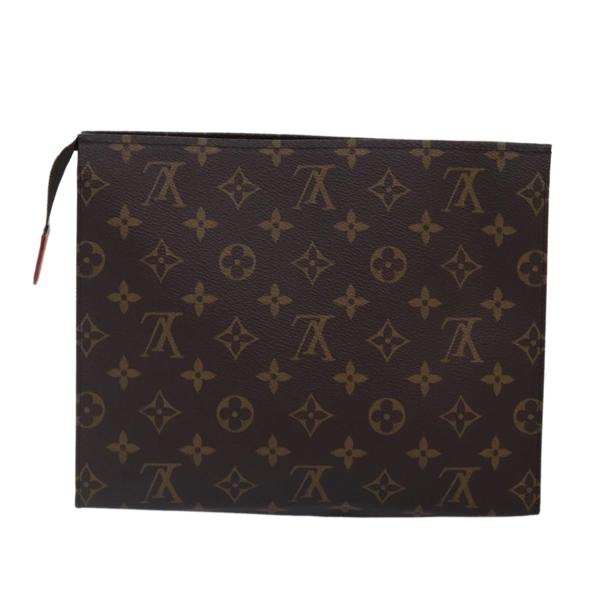 Louis Vuitton Poche Toilette Brown Canvas Clutch Bag