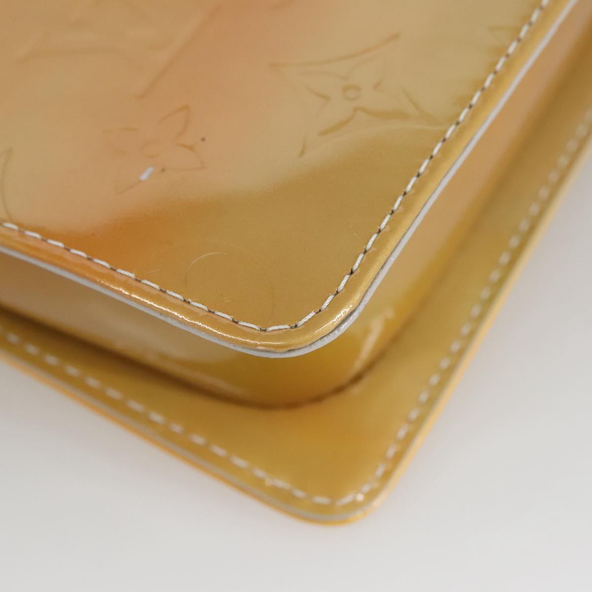 Louis Vuitton Mott Yellow Patent Leather Shoulder Bag