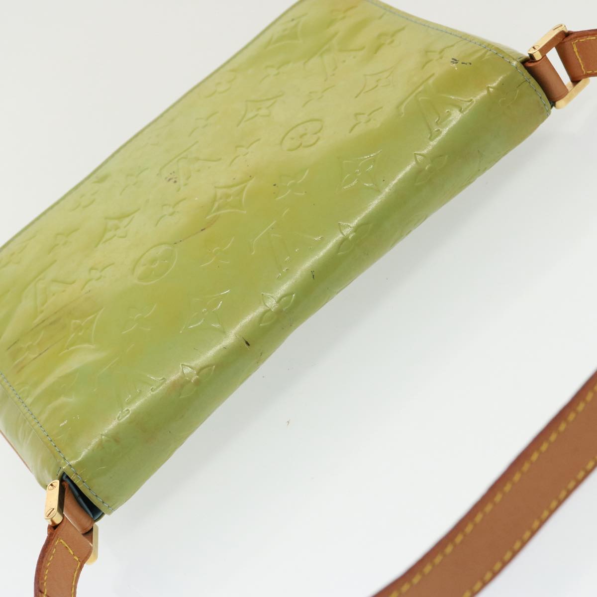 Louis Vuitton Thompson Street Green Patent Leather Shoulder Bag