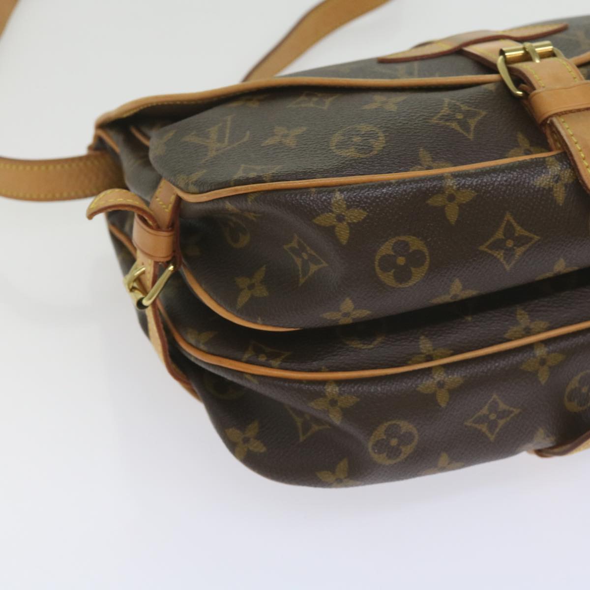 Louis Vuitton Saumur 30 Brown Canvas Shoulder Bag