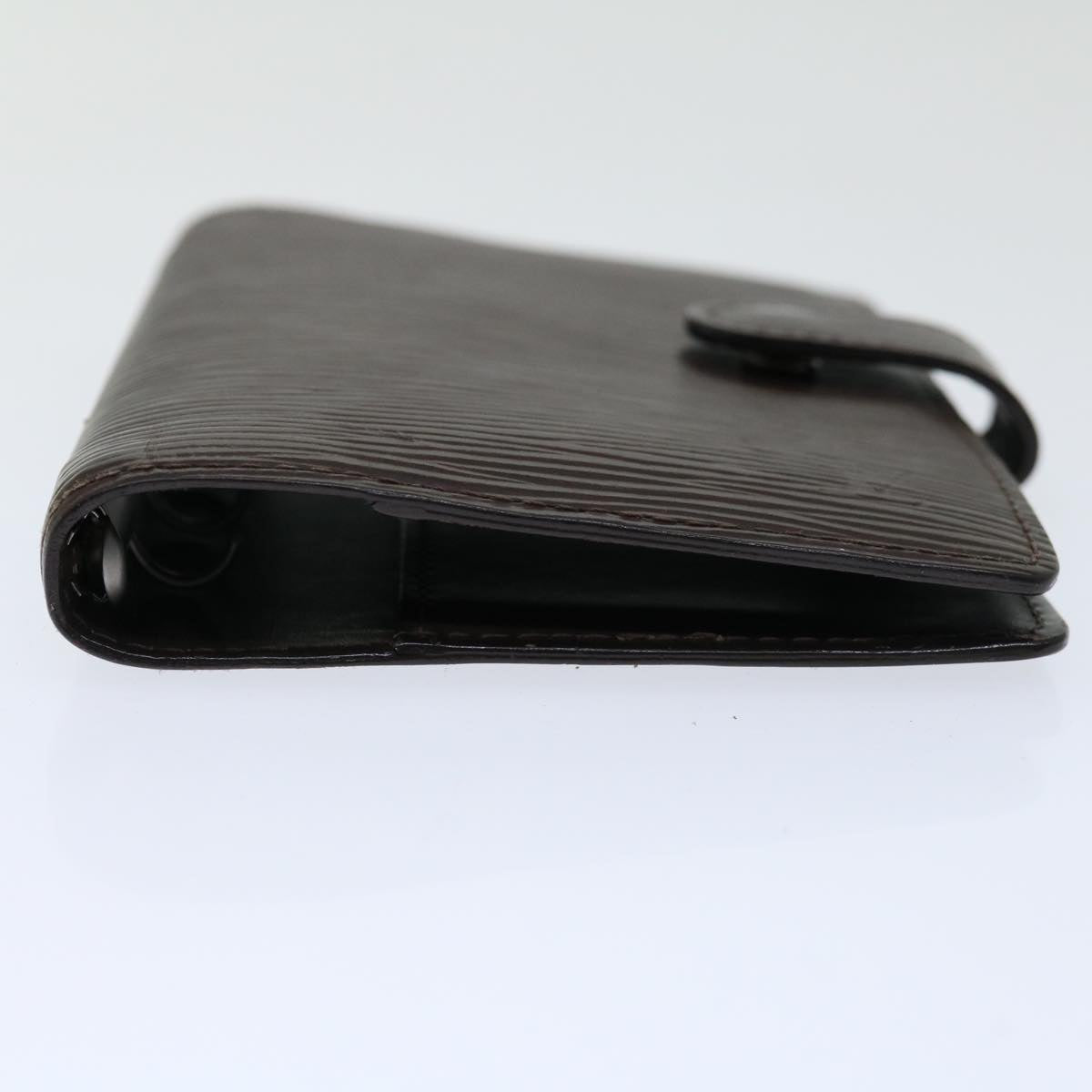Louis Vuitton Agenda Cover Black Leather Wallet