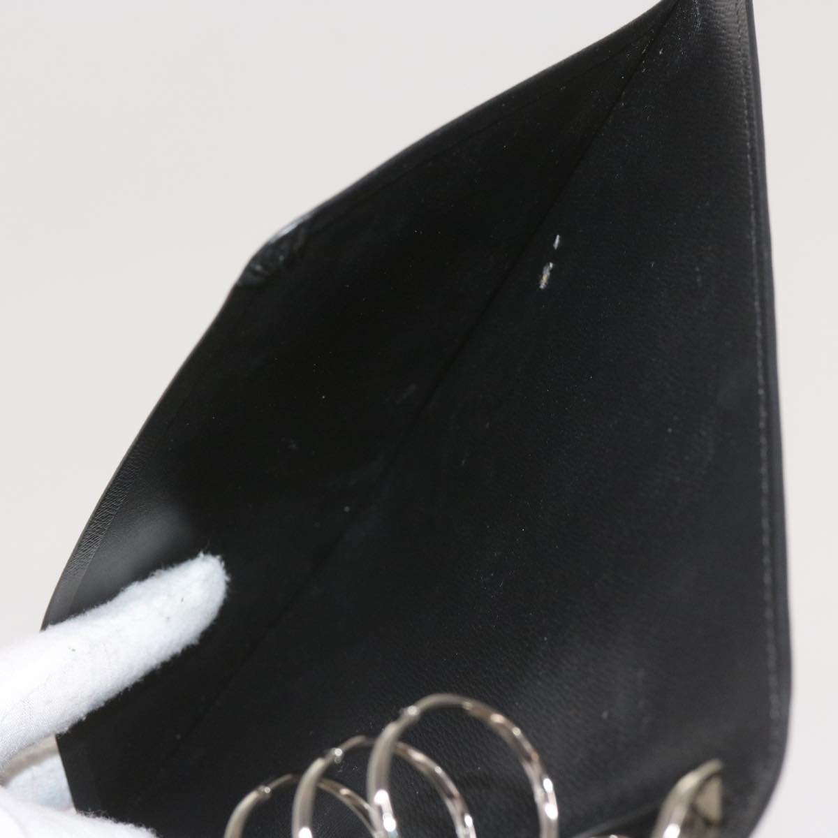 Louis Vuitton Agenda Cover Black Leather Wallet