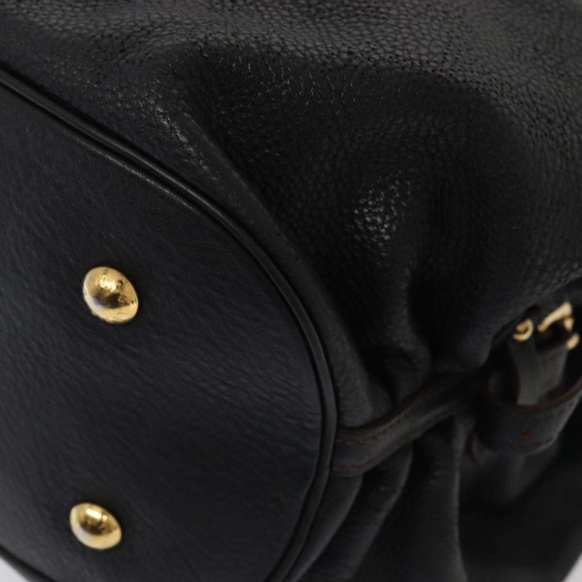 Louis Vuitton Xl Black Leather Handbag