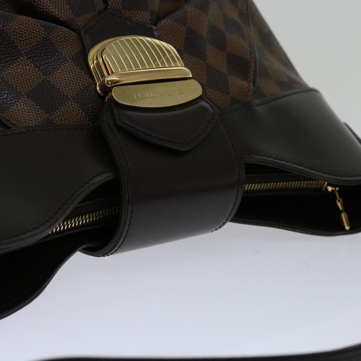 Louis Vuitton Sistina Brown Canvas Shoulder Bag