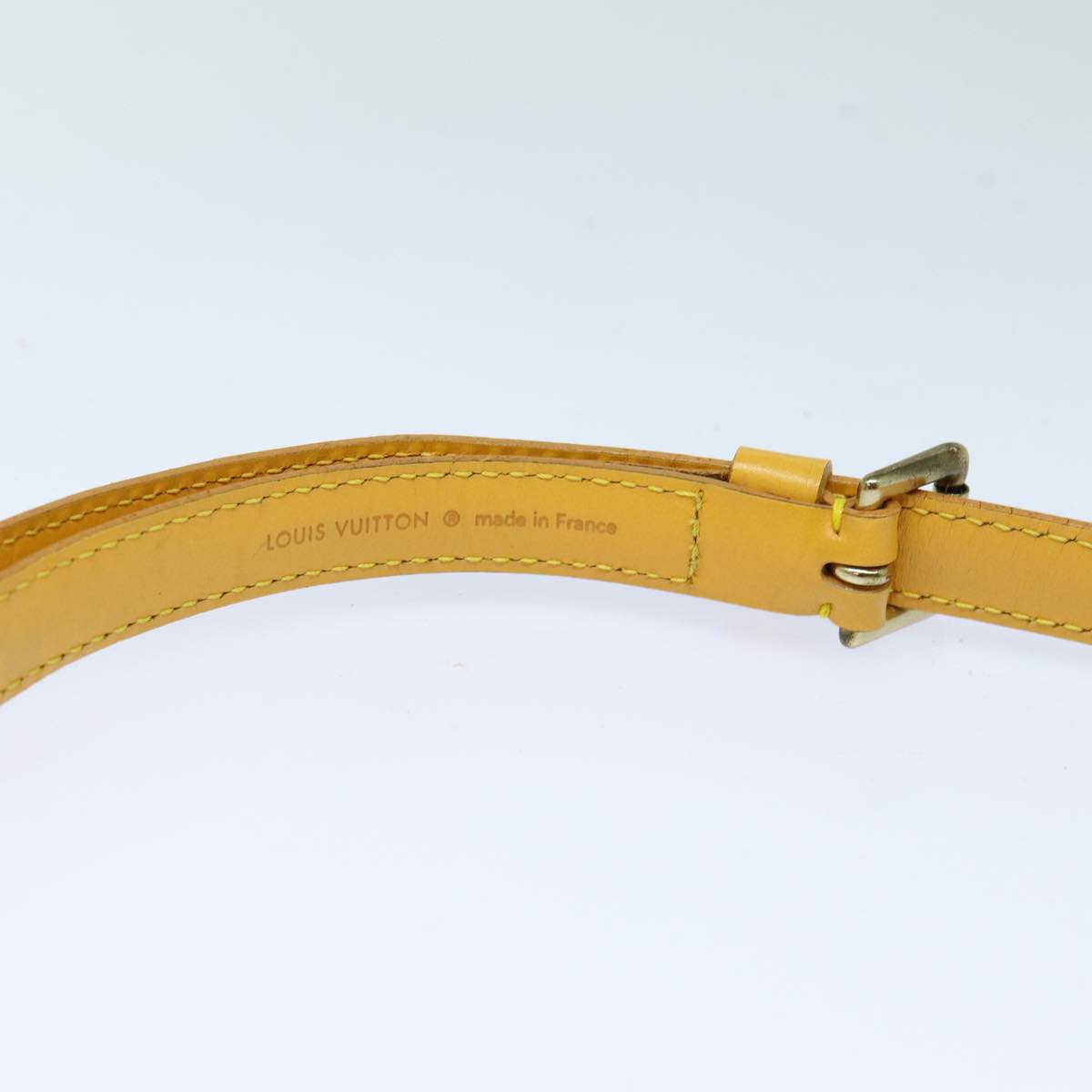 Louis Vuitton Shoulder Strap Yellow Leather Bag Jewelry