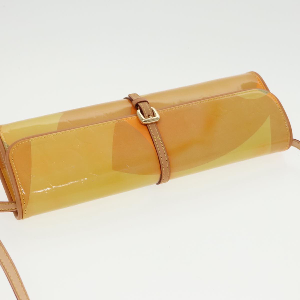 Louis Vuitton Fleur Yellow Patent Leather Shoulder Bag