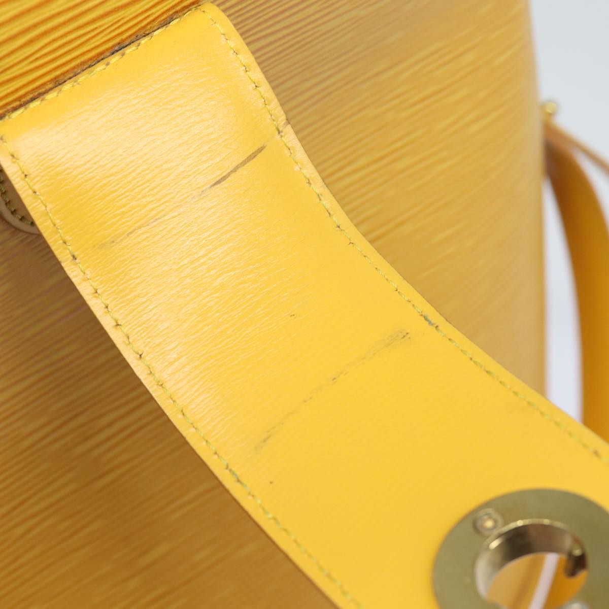 Louis Vuitton Cluny Yellow Leather Shoulder Bag