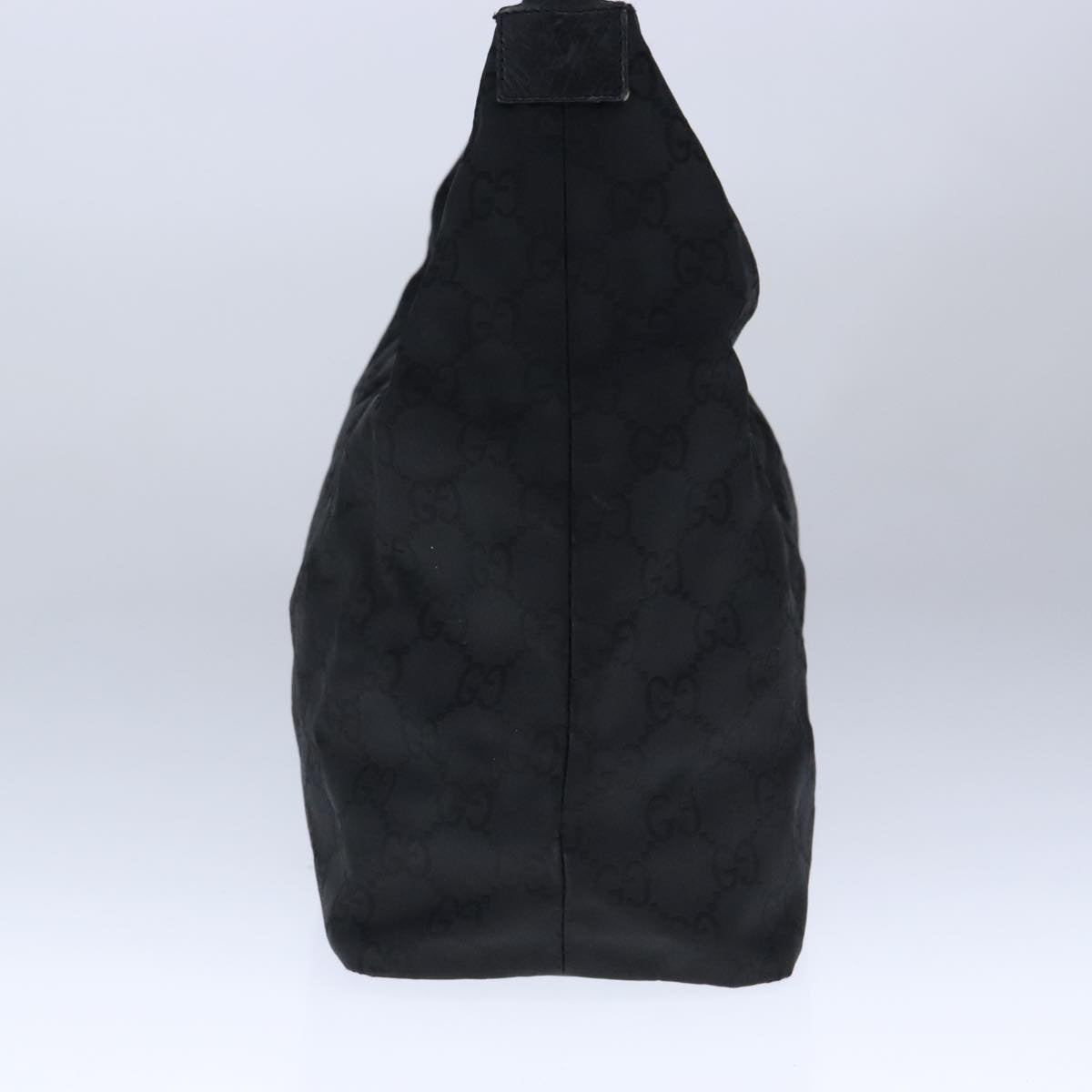 Gucci Bamboo Black Canvas Shoulder Bag