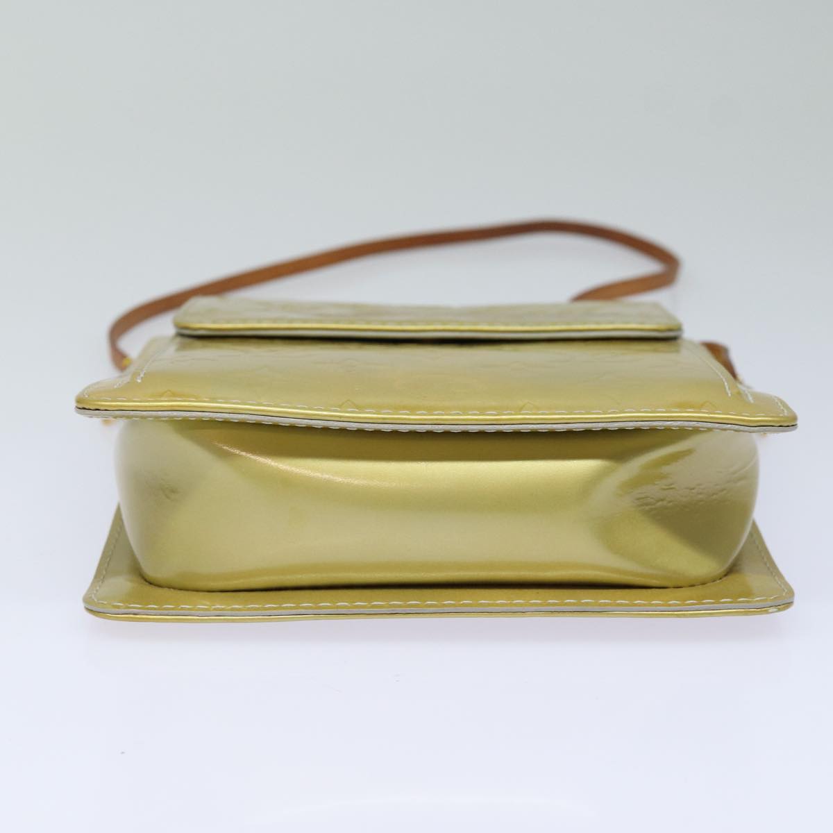 Louis Vuitton Mott Yellow Patent Leather Clutch Bag
