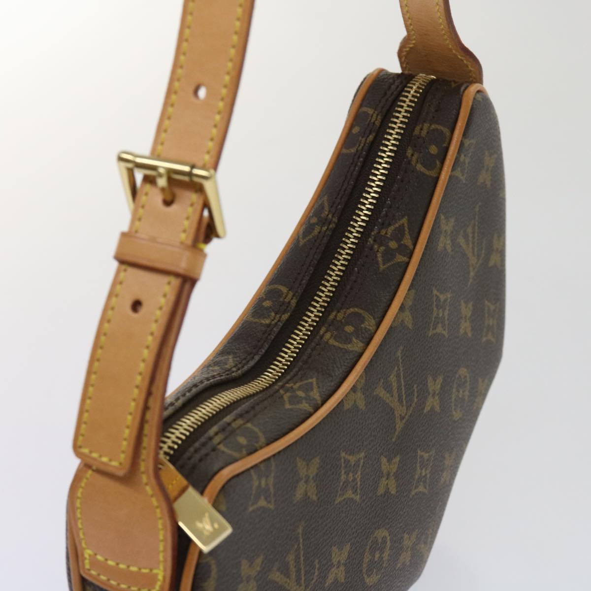 Louis Vuitton Croissant Brown Canvas Shoulder Bag