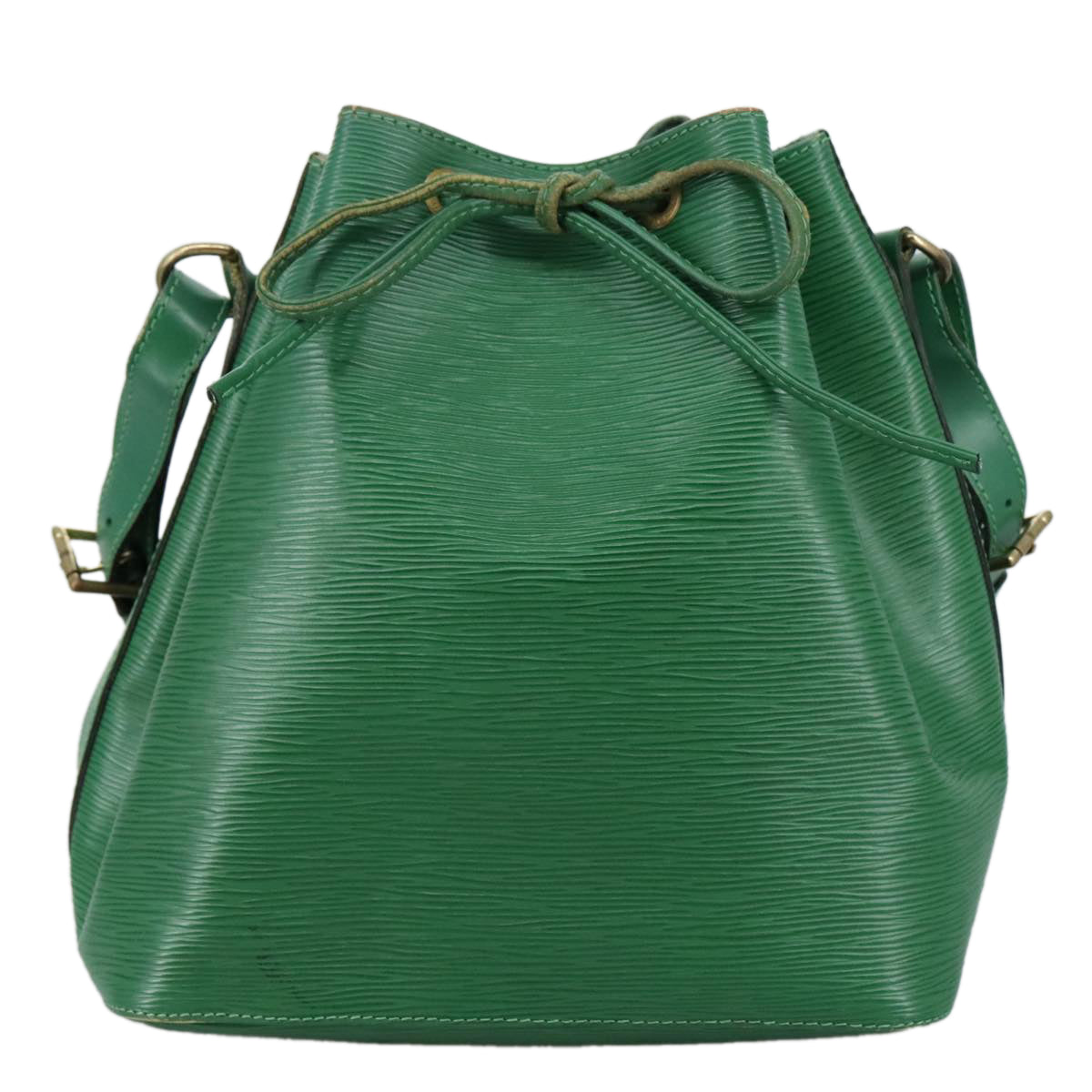 Louis Vuitton Noé Green Leather Shoulder Bag