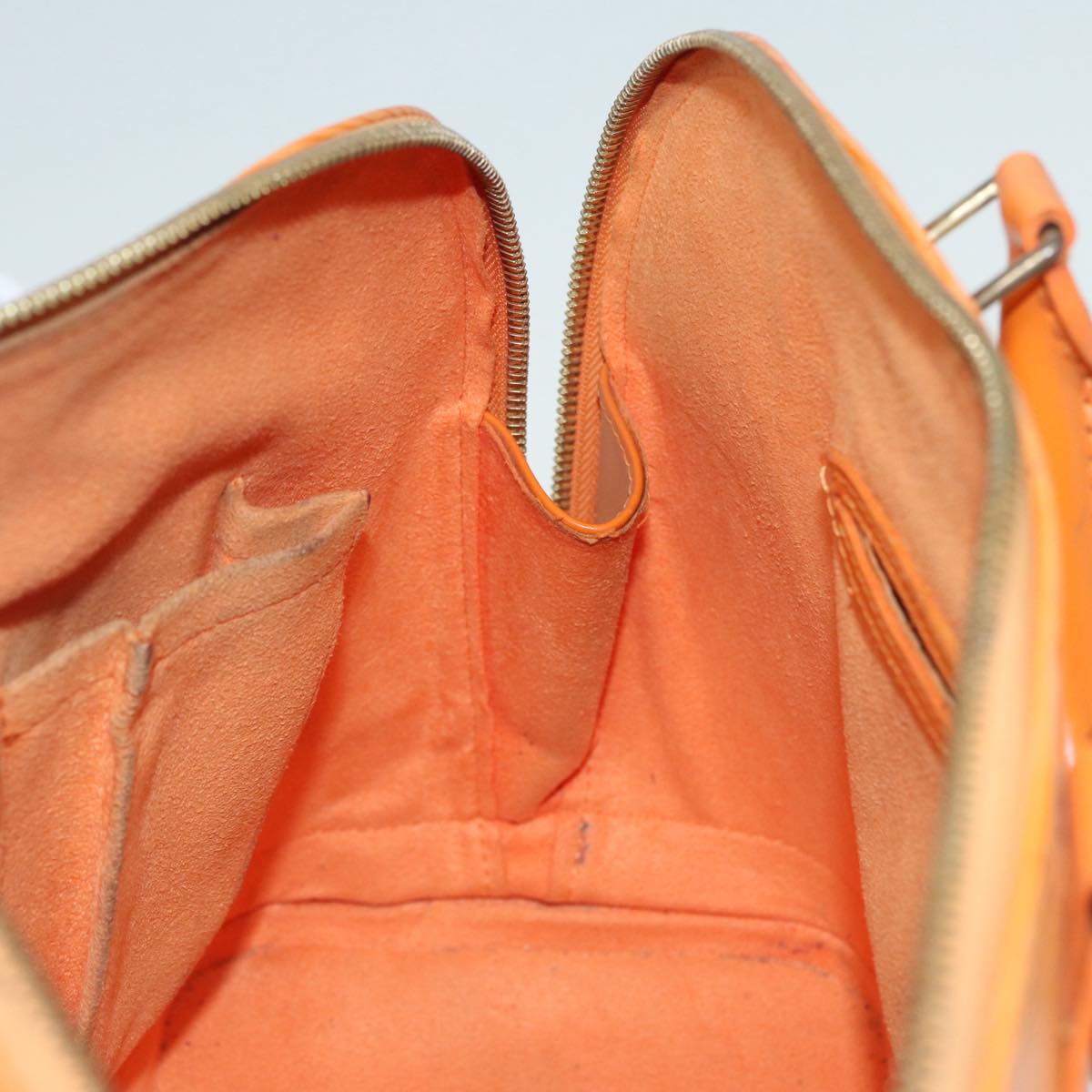 Louis Vuitton Alma Orange Leather Handbag