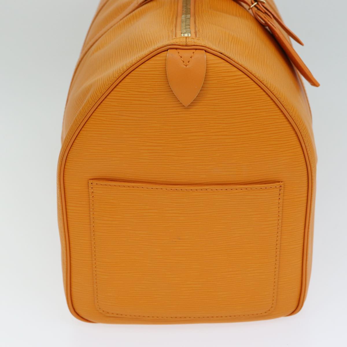 Louis Vuitton Keepall Orange Leather Travel Bag