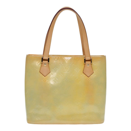 Louis Vuitton Houston Beige Patent Leather Handbag