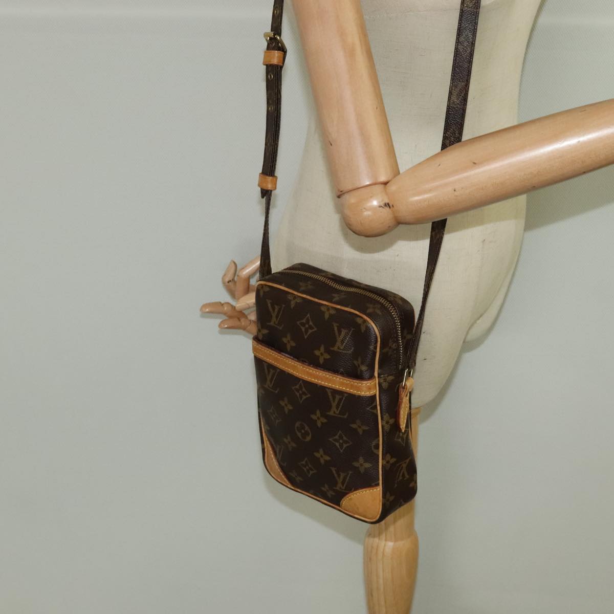 Louis Vuitton Danube Brown Canvas Shoulder Bag