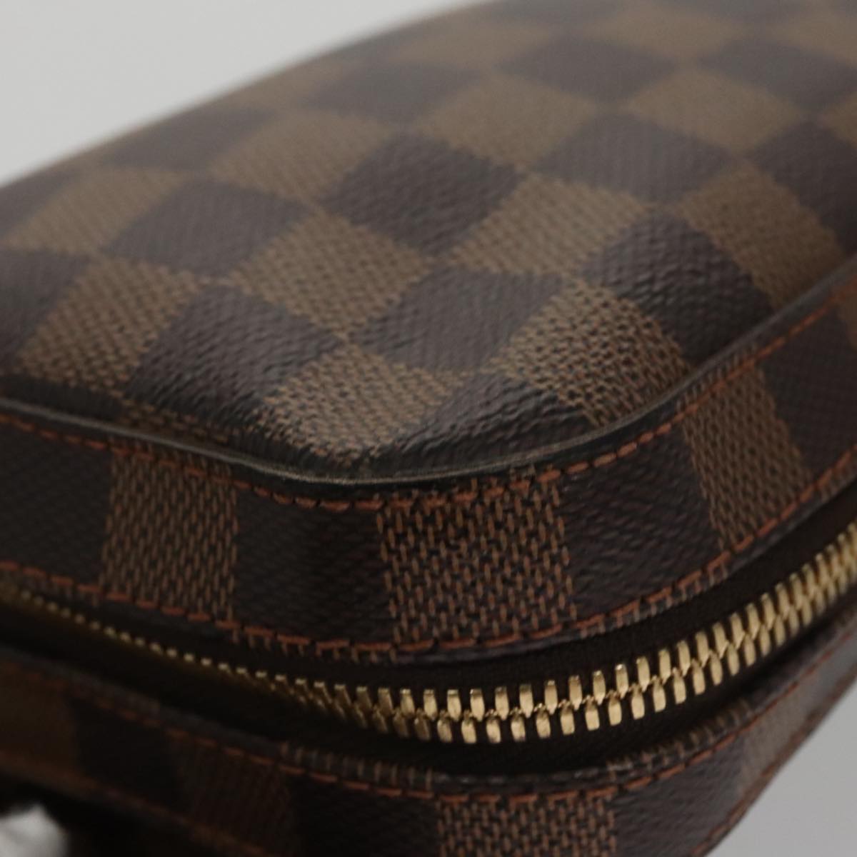 Louis Vuitton Geronimos Brown Canvas Shoulder Bag