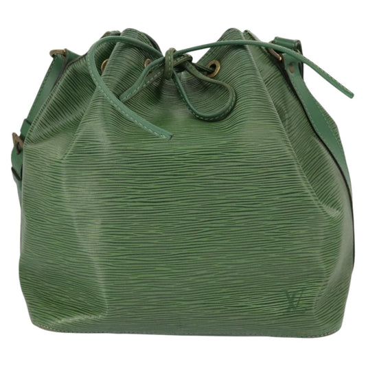 Louis Vuitton Noé Green Leather Shoulder Bag