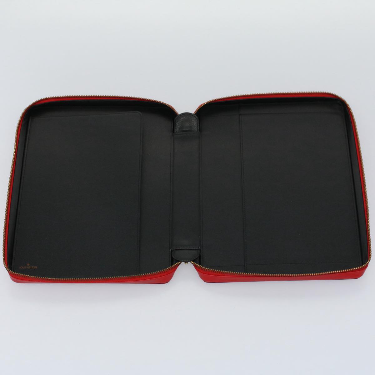 Louis Vuitton Agenda Cover Red Leather Wallet