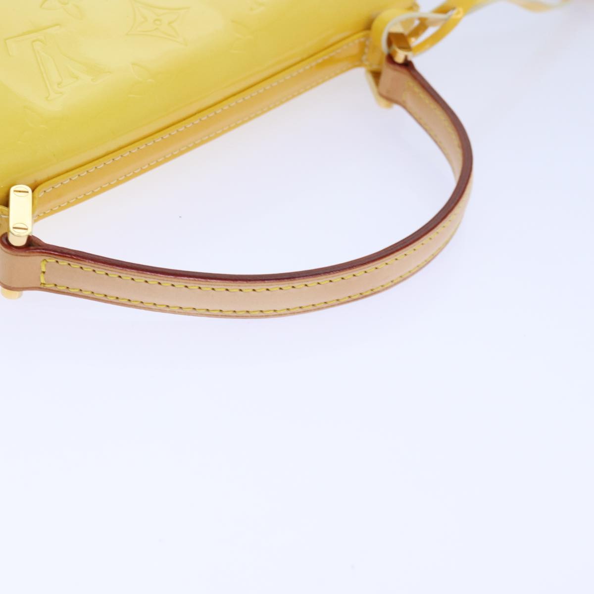 Louis Vuitton Spring Street Yellow Patent Leather Handbag