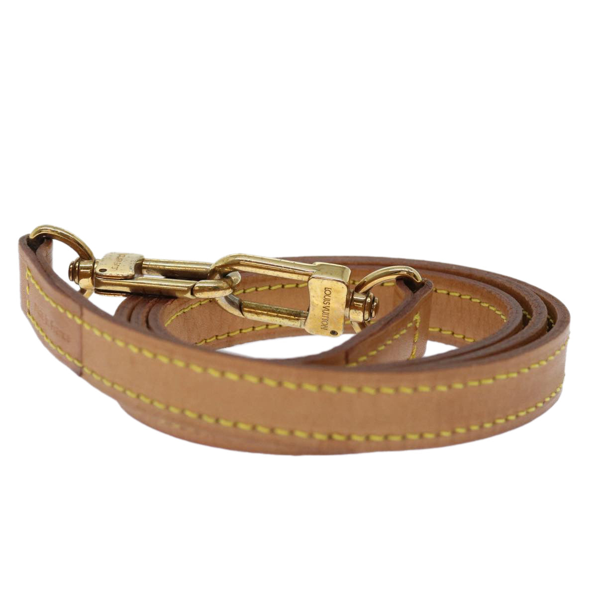 Louis Vuitton Bandoulière De Sac Beige Leather Bag Jewelry