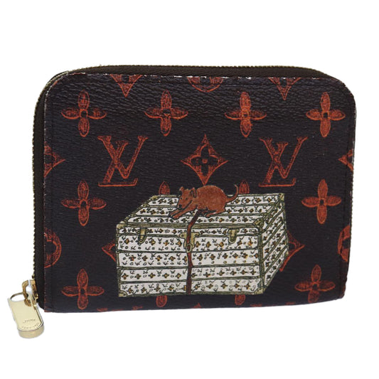 Louis Vuitton Zippy Coin Purse Brown Canvas Wallet