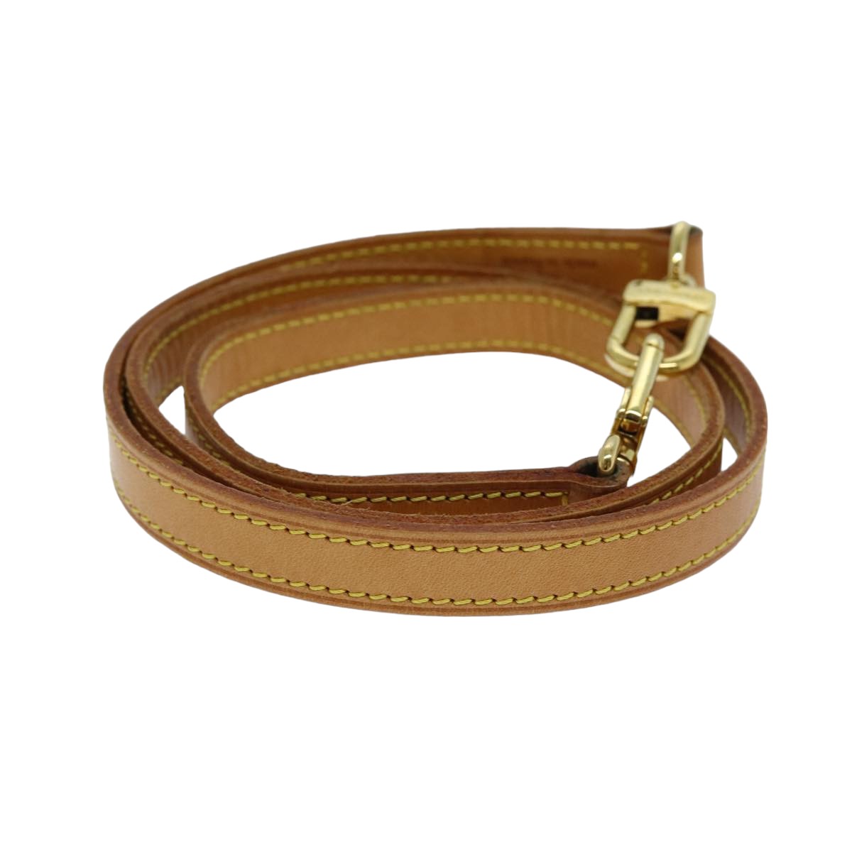 Louis Vuitton Shoulder Strap Beige Leather Bag Jewelry