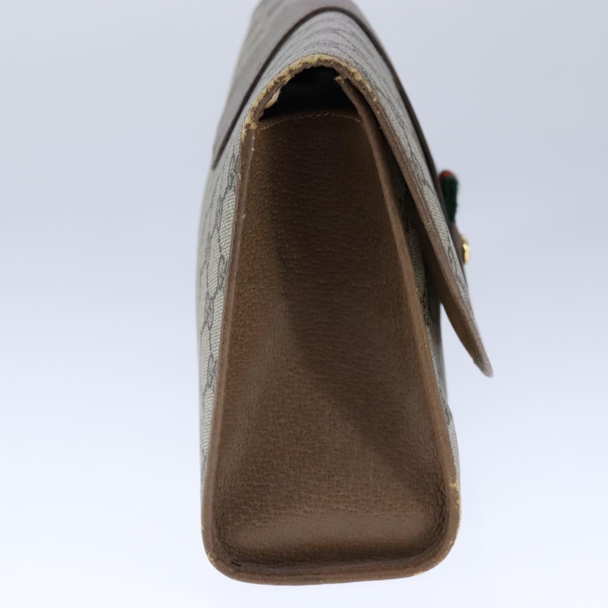 Gucci Sherry Beige Canvas Clutch Bag