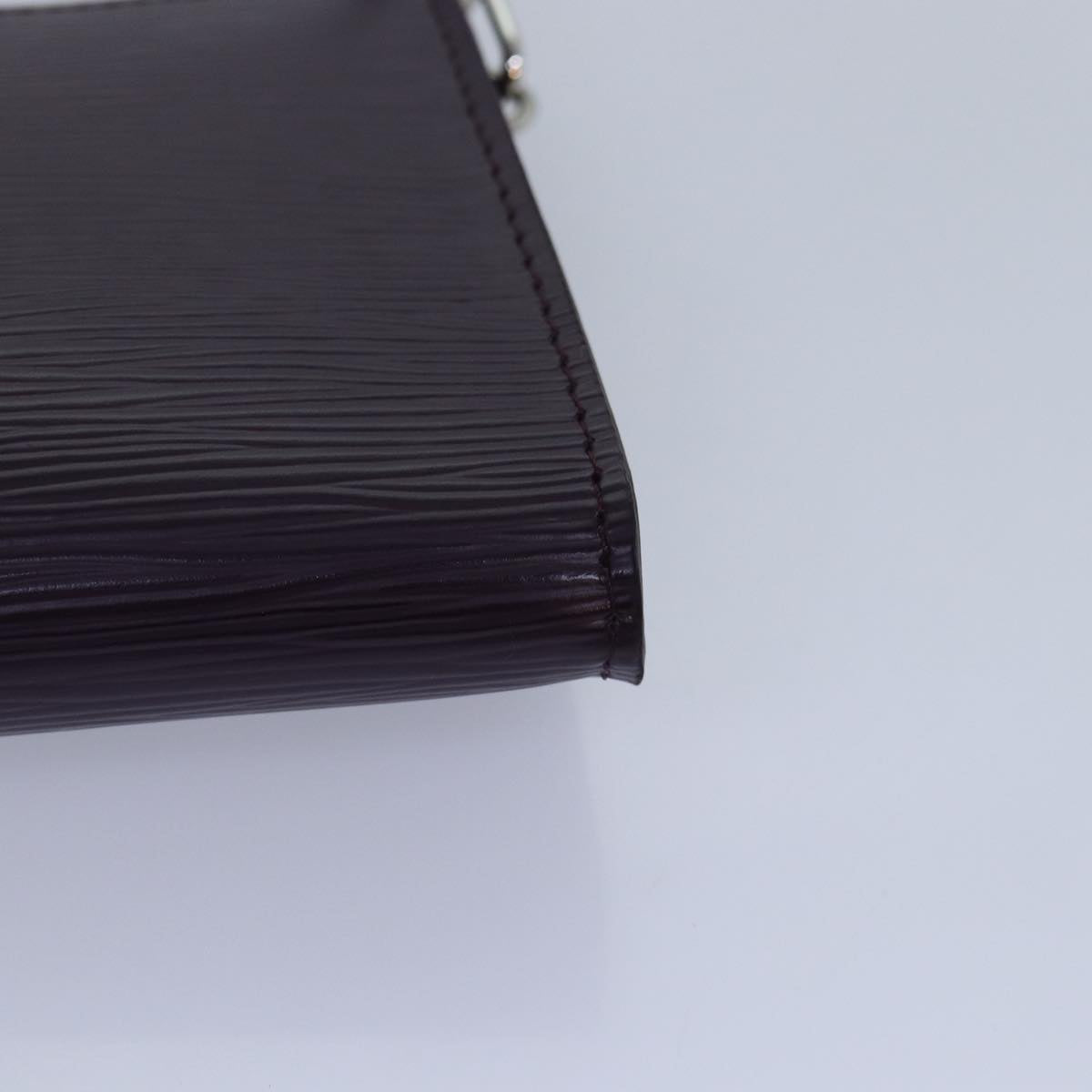 Louis Vuitton Pochette Accessoire Purple Leather Clutch Bag