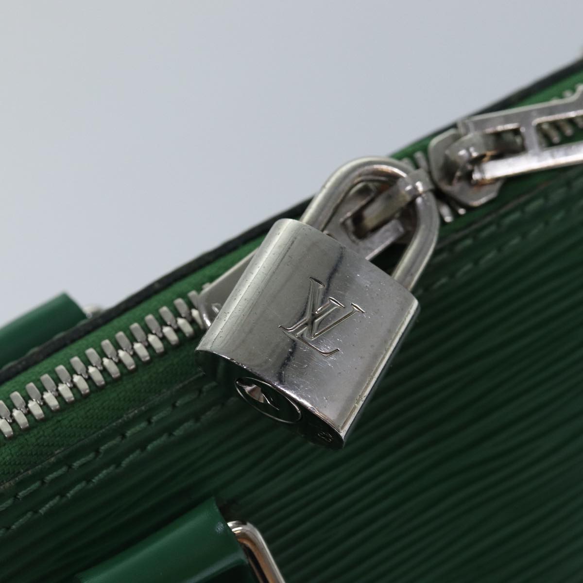 Louis Vuitton Alma Green Calfskin Handbag