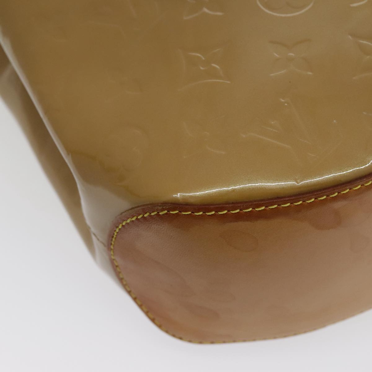 Louis Vuitton Biscayne Bay Brown Patent Leather Shoulder Bag